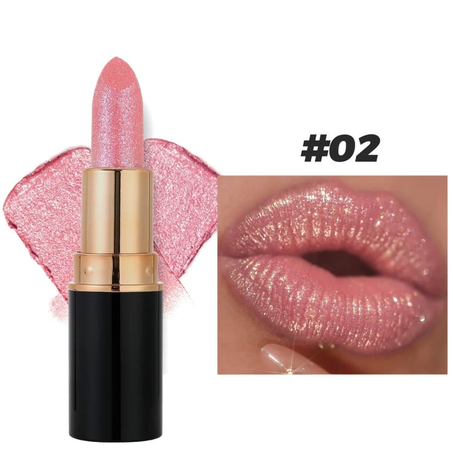 Diamond Lip Gloss Glitter Lipstick Waterproof